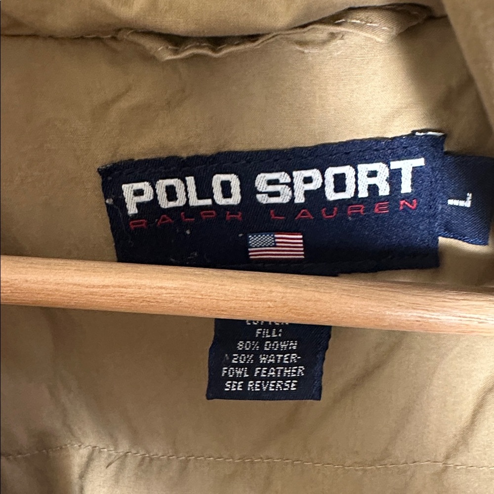 Polo Sport RALPH LAUREN puffer Down Jacket men’s size large - Picture 6 of 10